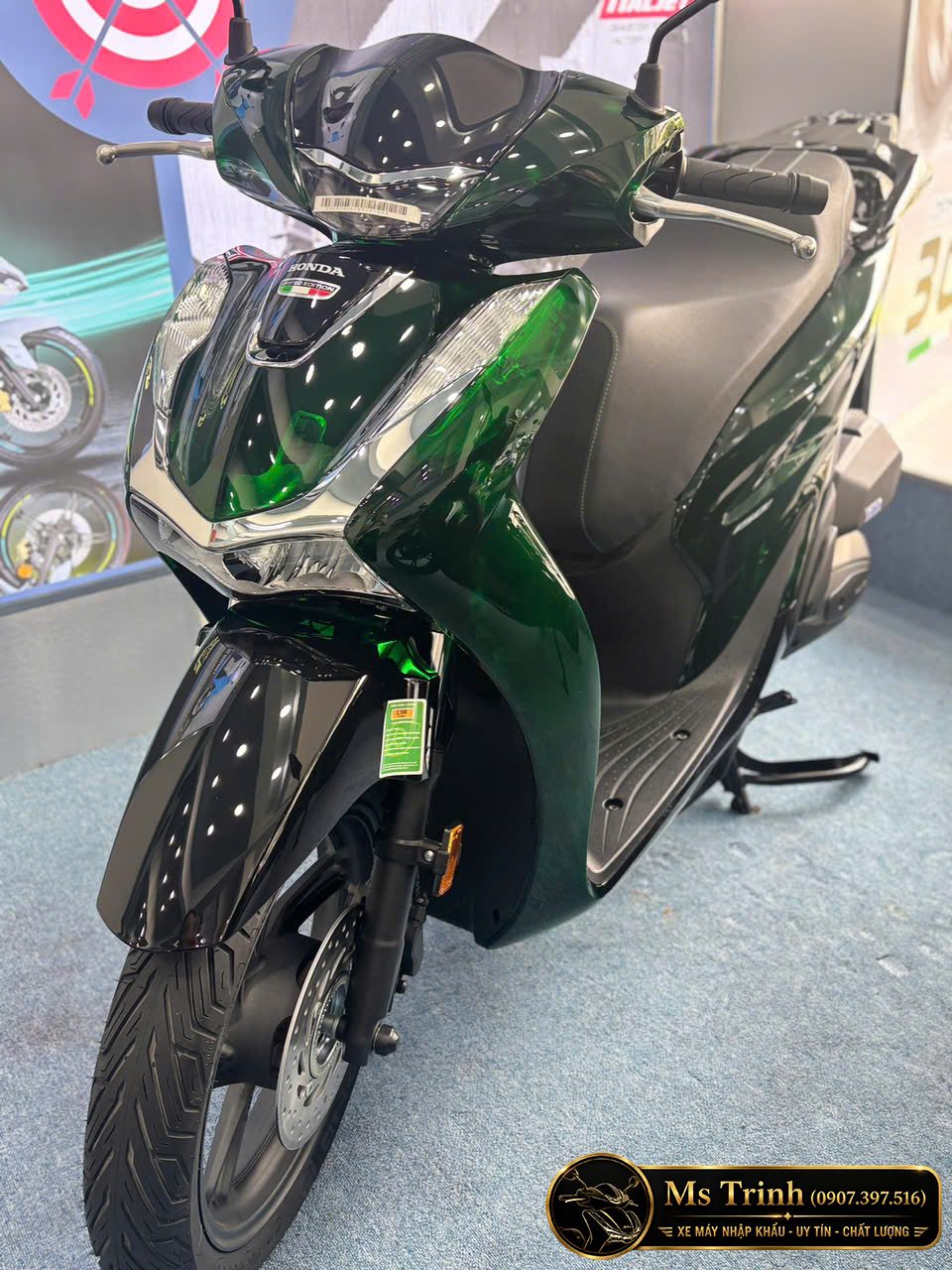 Góc 3/4 siêu thu hút của Sh150 Vetro Green